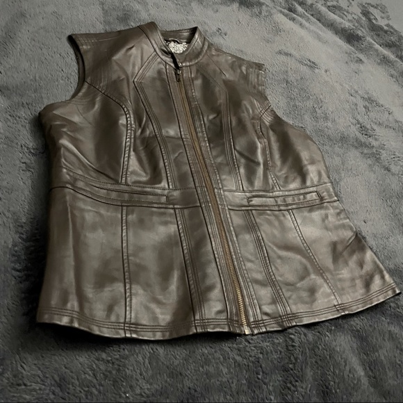 Denver Hayes Jackets & Blazers - Denver Hayes best dark brown large faux leather